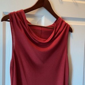 Ann Taylor Cowl neck tank- Coral color